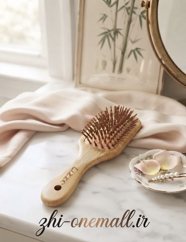 برس تمام چوب اصل برند lizze سایز متوسط(مسافرتی)