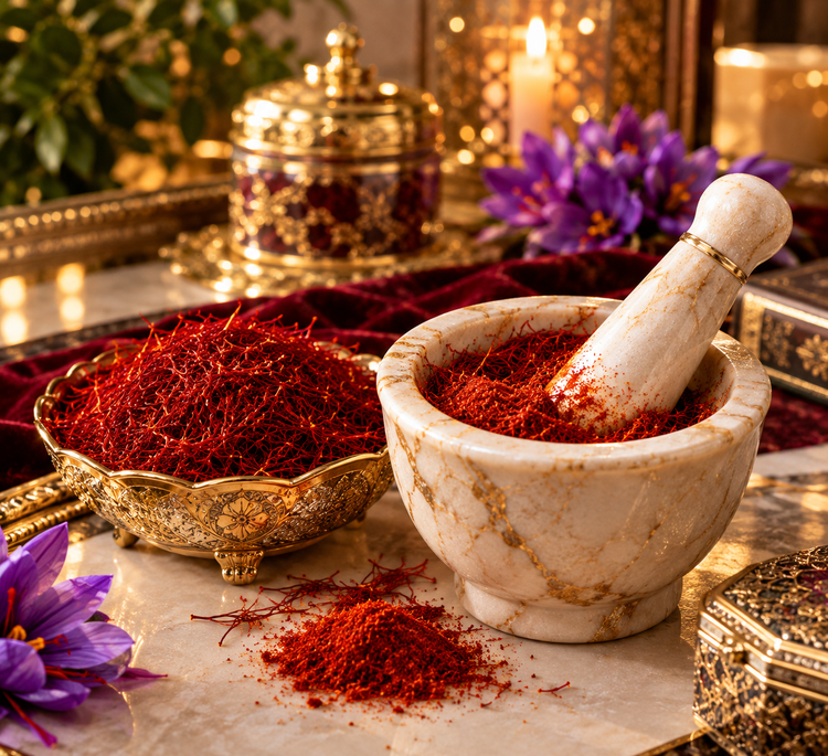 زعفران نرمه و سائیده شده قائنات ۱ مثقال معادل ۴/۶۰ گرم