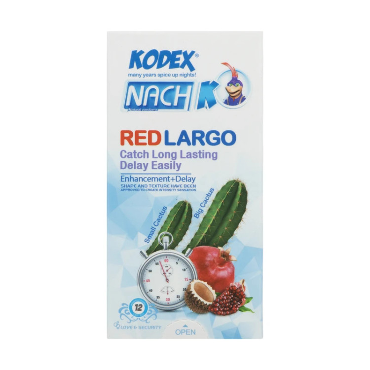 کاندوم ناچ کدکس مدل Red largo | بسته 12 عددی