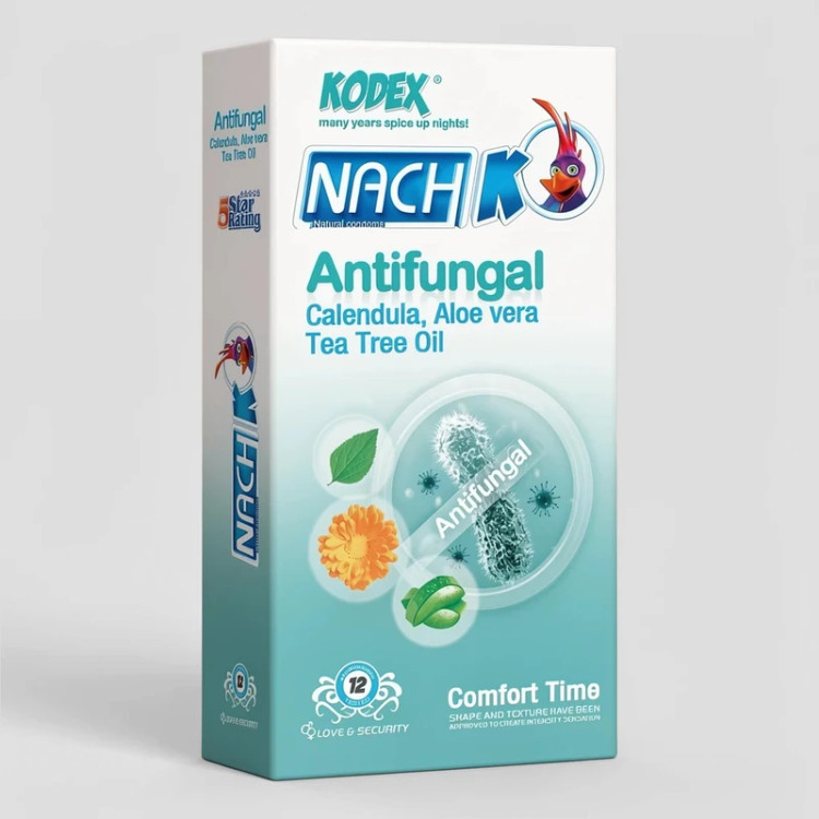 کاندوم ضدقارچ ناچ کدکس مدل Antifungal | بسته 12 عددی