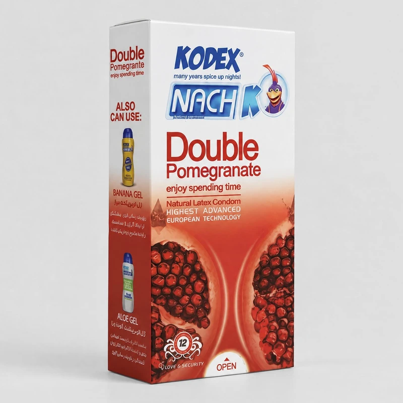 کاندوم ناچ کدکس مدل Double Pomegranate | بسته 12 عددی